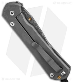 Chris Reeve Large Sebenza 31 Unique Graphic Pyrite Cabochon (3.6" Ladder Damasc) 8 Chris Reeve Large Sebenza 31 Unique Graphic Pyrite Cabochon (3.6" Ladder Damasc) -Knives Store CR Large Sebenza 31 Unique with Cabochon Damascus Ladder DP BS19 E Pyrite BHQ 143557 td side