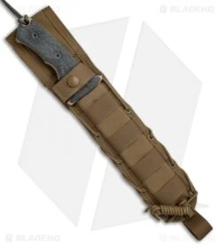 Chris Reeve Knives Green Beret Fixed Blade Knife (7" Flat Dark Earth Serr) -Knives Store Chris Reeve Knives Green Beret 7in FDE serr BHQ 67720 er sheath