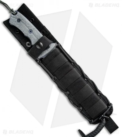 Chris Reeve Knives Green Beret Fixed Blade Knife Black MIcarta (7" Black Serr) 5 Chris Reeve Knives Green Beret Fixed Blade Knife Black MIcarta (7" Black Serr) - Image 3