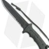 Chris Reeve Knives Green Beret Fixed Blade Knife (7" Black Serr) 2 Chris Reeve Knives Green Beret Fixed Blade Knife (7" Black Serr) -Knives Store Chris Reeve Knives Green Beret Serr BHQ 7853 jr