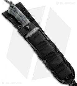 Chris Reeve Knives Green Beret Fixed Blade Knife (7" Black Serr) -Knives Store Chris Reeve Knives Green Beret Serr BHQ 7853 jr sheath 2