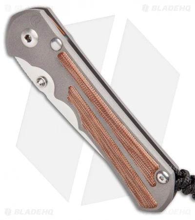 Chris Reeve Knives Large Inkosi Tanto Frame Lock Knife Micarta (3.5" SW) CRK 4 Chris Reeve Knives Large Inkosi Tanto Frame Lock Knife Micarta (3.5" SW) CRK - Image 2