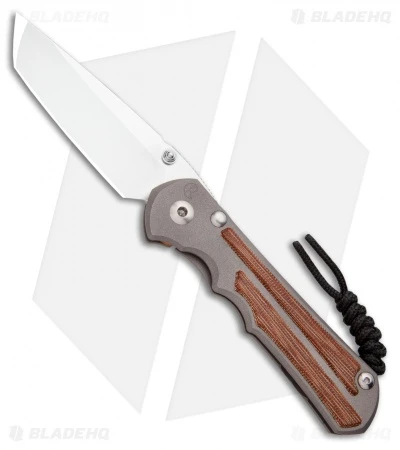 Chris Reeve Knives Large Inkosi Tanto Frame Lock Knife Micarta (3.5" SW) CRK 3 Chris Reeve Knives Large Inkosi Tanto Frame Lock Knife Micarta (3.5" SW) CRK