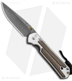 Chris Reeve Large Sebenza 21 Knife W/ Bog Oak Inlays (3.6" Basketweave Dam)