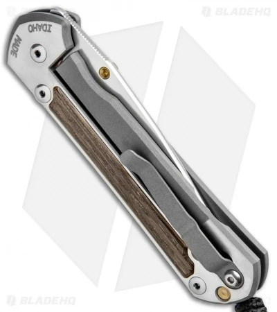 Chris Reeve Large Sebenza 21 Knife W/ Bog Oak Inlays (3.6" Satin) 5 Chris Reeve Large Sebenza 21 Knife W/ Bog Oak Inlays (3.6" Satin) - Image 3