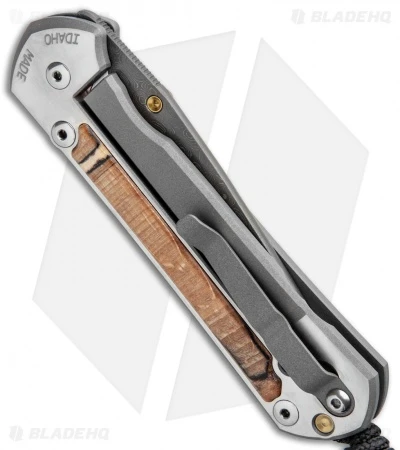 Chris Reeve Large Sebenza 21 Knife W/ Spalted Beech Inlays (3.625" Raindrop Dam) 5 Chris Reeve Large Sebenza 21 Knife W/ Spalted Beech Inlays (3.625" Raindrop Dam) - Image 3