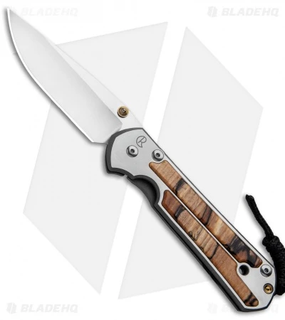 Chris Reeve Large Sebenza 21 Knife W/ Spalted Beech Inlays (3.625"Stonewash) 3 Chris Reeve Large Sebenza 21 Knife W/ Spalted Beech Inlays (3.625"Stonewash)