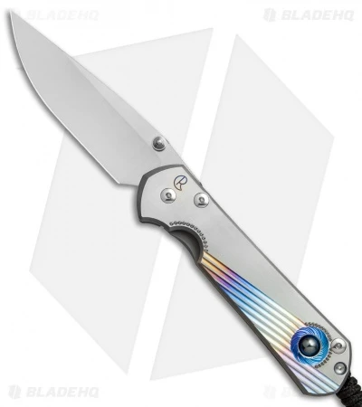 Large Sebenza 21 Unique Graphic Hematite Cobochon Inlay (3.625" Polish) 3 Large Sebenza 21 Unique Graphic Hematite Cobochon Inlay (3.625" Polish)