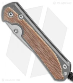 Chris Reeve Large Sebenza 31 MagnaCut Knife Natural Micarta (3.625" Stonewash) -Knives Store Chris Reeve Knives Large Sebenza 31 FL Natural Micarta SW BHQ 98933 jr spine