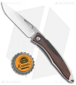 Chris Reeve Mnandi Knife Macassar Ebony Wood (2.75" Satin Plain) -Knives Store Chris Reeve Knives Mnandi Macassar Ebony Wood Satin BHQ 13195 jr bottlecap