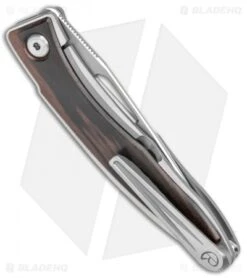 Chris Reeve Mnandi Knife Macassar Ebony Wood (2.75" Satin Plain) -Knives Store Chris Reeve Knives Mnandi Macassar Ebony Wood Satin BHQ 13195 jr side