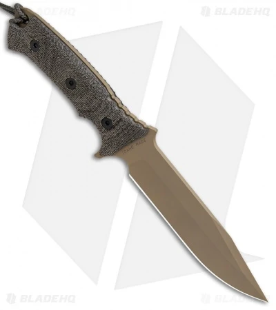Chris Reeve Knives Pacific Fixed Blade Black Canvas Micarta (6.3" FDE PVD) 3 Chris Reeve Knives Pacific Fixed Blade Black Canvas Micarta (6.3" FDE PVD) - Image 2