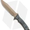 Chris Reeve Knives Pacific Fixed Blade Black Canvas Micarta (6.3" FDE PVD Serr) 1 Chris Reeve Knives Pacific Fixed Blade Black Canvas Micarta (6.3" FDE PVD Serr) -Knives Store Chris Reeve Knives Pacific black canvas micarta FDE PVD serr BHQ 67722 er