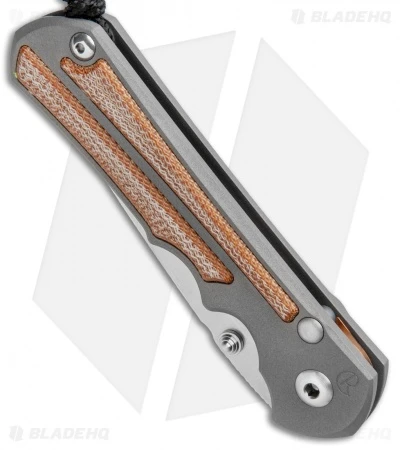 Chris Reeve Knives Large Inkosi Tanto LH Frame Lock Knife Micarta (3.5" SW) CRK 5 Chris Reeve Knives Large Inkosi Tanto LH Frame Lock Knife Micarta (3.5" SW) CRK - Image 3