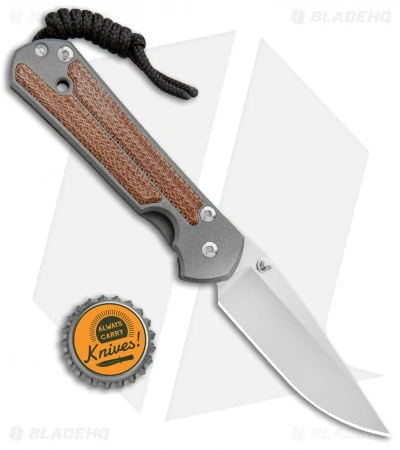 Chris Reeve LH Small Sebenza 21 Drop Point Natural Micarta Inlays (2.9" SW) 7 Chris Reeve LH Small Sebenza 21 Drop Point Natural Micarta Inlays (2.9" SW) - Image 5