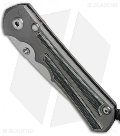 Chris Reeve Knives Large Inkosi Knife Black Canvas Micarta Inlays (3.5" SW) CRK 4 Chris Reeve Knives Large Inkosi Knife Black Canvas Micarta Inlays (3.5" SW) CRK - Image 2