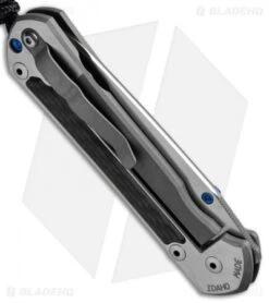 Chris Reeve Large Sebenza 21 Insingo Knife Left-Hand W/ CF Inlays (3.6" SW) -Knives Store Chris Reeve Large SEbenza 21 Insingo Left Handed CF SW BHQ 51317 jr side