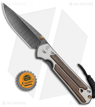 Chris Reeve Large Sebenza 21 Knife W/ Bog Oak Inlays (3.6" Ladder Damascus) 6 Chris Reeve Large Sebenza 21 Knife W/ Bog Oak Inlays (3.6" Ladder Damascus) - Image 4