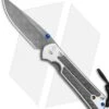 Chris Reeve Large Sebenza 21 Knife W/ Carbon Fiber Inlays (3.625" Raindrop Dam) -Knives Store Chris Reeve Large Sebenza 21 CF Inlays Raindrop Damascus L21 1206 BHQ 108523 jr