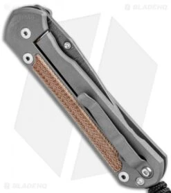 Chris Reeve Large Sebenza 21 Drop Point Natural Micarta Inlays Ladder Damascus -Knives Store Chris Reeve Large Sebenza 21 DP Natural Micarta Inlays Ladder Damascus BHQ 94352 jr side