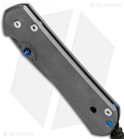 Chris Reeve Large Sebenza 21 Frame Lock Knife Titanium (3.6" Raindrop Damascus) 4 Chris Reeve Large Sebenza 21 Frame Lock Knife Titanium (3.6" Raindrop Damascus) - Image 2