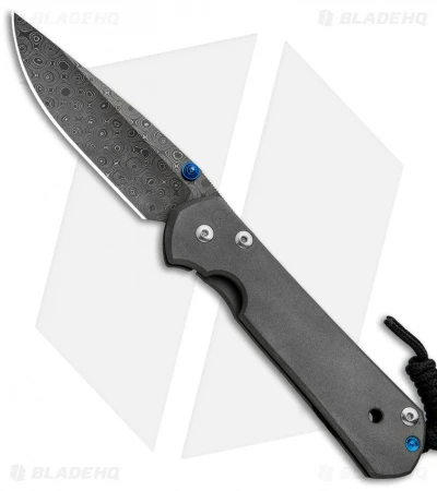 Chris Reeve Large Sebenza 21 Frame Lock Knife Titanium (3.6" Raindrop Damascus) 3 Chris Reeve Large Sebenza 21 Frame Lock Knife Titanium (3.6" Raindrop Damascus)