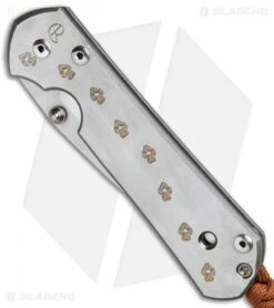Chris Reeve Large Sebenza 21 Knife CGG Gold Paw Prints (3.625" Satin) *Used* 7 Chris Reeve Large Sebenza 21 Knife CGG Gold Paw Prints (3.625" Satin) *Used* -Knives Store Chris Reeve Large Sebenza 21 Gold Paw Prints BHQ 70979 jr spine
