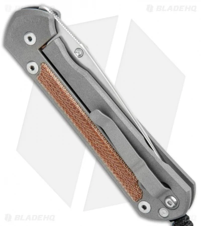 Chris Reeve Large Sebenza 21 Knife W/ Natural Micarta Inlays Tanto (3.625") 5 Chris Reeve Large Sebenza 21 Knife W/ Natural Micarta Inlays Tanto (3.625") - Image 3