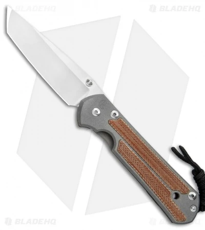 Chris Reeve Large Sebenza 21 Knife W/ Natural Micarta Inlays Tanto (3.625") 3 Chris Reeve Large Sebenza 21 Knife W/ Natural Micarta Inlays Tanto (3.625")