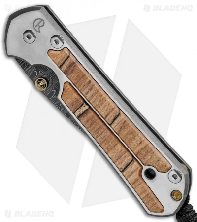 Chris Reeve Large Sebenza 21 Knife W/ Spalted Beech Inlays (3.625" Damascus) 4 Chris Reeve Large Sebenza 21 Knife W/ Spalted Beech Inlays (3.625" Damascus) - Image 2