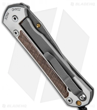 Chris Reeve Large Sebenza 21 Knife W/ Striped Platan Inlays (3.625" Damascus) 5 Chris Reeve Large Sebenza 21 Knife W/ Striped Platan Inlays (3.625" Damascus) - Image 3