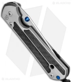 Chris Reeve Large Sebenza 21 Tanto Knife Left-Hand W/ CF Inlays (3.6" SW) -Knives Store Chris Reeve Large Sebenza 21 Tanto Left Hand CF Inlays SW L21 1229 BHQ 89375 jr side