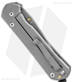 Chris Reeve Large Sebenza 21 Knife Unique Graphic W/Cabochon (Ladder Damascus) 8 Chris Reeve Large Sebenza 21 Knife Unique Graphic W/Cabochon (Ladder Damascus) -Knives Store Chris Reeve Large Sebenza 21 Unique Graphic Cabochon Ladder Damascus BHQ 109163 jr side