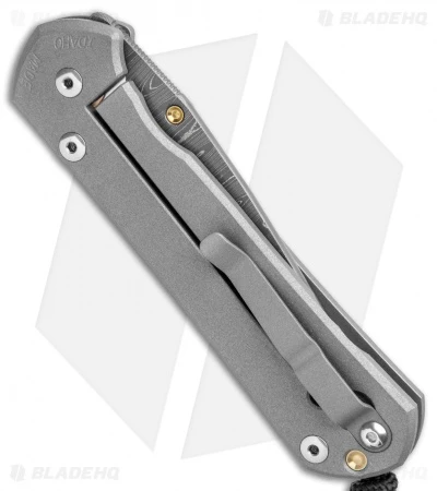 Chris Reeve Large Sebenza 21 Knife Unique Graphic W/Cabochon (Ladder Damascus) 5 Chris Reeve Large Sebenza 21 Knife Unique Graphic W/Cabochon (Ladder Damascus) - Image 3