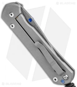 Chris Reeve Large Sebenza 21 Knife Unique Graphic W/Opal Mosaic (Raindrop Dam) -Knives Store Chris Reeve Large Sebenza 21 Unique Graphic Opal Mosaic Raindrop Damascus BHQ 109164 jr side