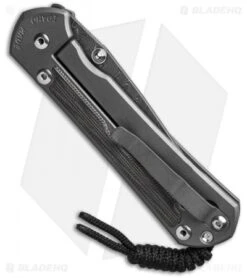 Chris Reeve Large Sebenza 31 Black Micarta Boomerang Damascus Double Lug 8 Chris Reeve Large Sebenza 31 Black Micarta Boomerang Damascus Double Lug -Knives Store Chris Reeve Large Sebenza 31 Black Micarta Double Lug Boomerang Damascus BHQ 137574 td side