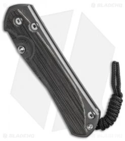 Chris Reeve Large Sebenza 31 Black Micarta Boomerang Damascus Double Lug 7 Chris Reeve Large Sebenza 31 Black Micarta Boomerang Damascus Double Lug -Knives Store Chris Reeve Large Sebenza 31 Black Micarta Double Lug Boomerang Damascus BHQ 137574 td spine