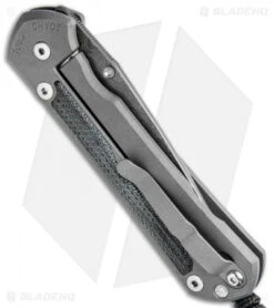 Chris Reeve Large Sebenza 31 Black Micarta (3.6" Raindrop Damascus) -Knives Store Chris Reeve Large Sebenza 31 Black Micarta Raindrop Damascus BHQ 98946 jr side