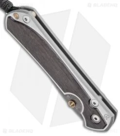 Chris Reeve Left-Hand Large Sebenza 31 Bog Oak (3.625" Raindrop Damascus) 7 Chris Reeve Left-Hand Large Sebenza 31 Bog Oak (3.625" Raindrop Damascus) -Knives Store Chris Reeve Large Sebenza 31 Bog Oak Raindrop Damascus Left Hand BHQ 98956 LS Spine