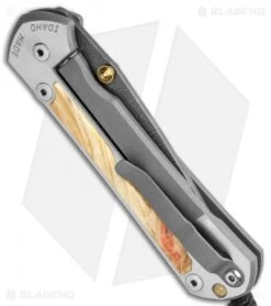 Chris Reeve Large Sebenza 31 Box Elder Knife Boomerang Dam. Double Lug (3.625") 8 Chris Reeve Large Sebenza 31 Box Elder Knife Boomerang Dam. Double Lug (3.625") -Knives Store Chris Reeve Large Sebenza 31 Box Elder Boomerang Damascus BHQ 98935 jr side