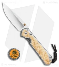 Chris Reeve Large Sebenza 31 Box Elder Double Thumb Lug (3" Satin) -Knives Store Chris Reeve Large Sebenza 31 Box Elder Double Thumb Lug BHQ 98961 LS Bottlecap