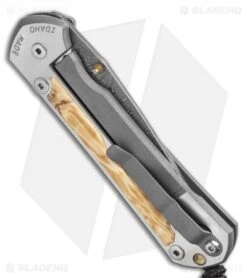 Chris Reeve Large Sebenza 31 Inlay Box Elder (3.6" Ladder Damascus) 8 Chris Reeve Large Sebenza 31 Inlay Box Elder (3.6" Ladder Damascus) -Knives Store Chris Reeve Large Sebenza 31 Box Elder Ladder Damascus BHQ 98960 LS Side