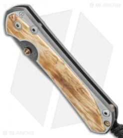 Chris Reeve Large Sebenza 31 Inlay Box Elder (3.6" Ladder Damascus) 7 Chris Reeve Large Sebenza 31 Inlay Box Elder (3.6" Ladder Damascus) -Knives Store Chris Reeve Large Sebenza 31 Box Elder Ladder Damascus BHQ 98960 LS Spine