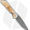 Chris Reeve Large Sebenza 31 Box Elder Ladder Damascus Left-Hand (3.625")