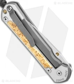 Chris Reeve Large Sebenza 31 Left Hand Frame Lock Knife Box Elder Burl (Satin) 10 Chris Reeve Large Sebenza 31 Left Hand Frame Lock Knife Box Elder Burl (Satin) -Knives Store Chris Reeve Large Sebenza 31 Box Elder Left Hand Satin BHQ 98963 jr side