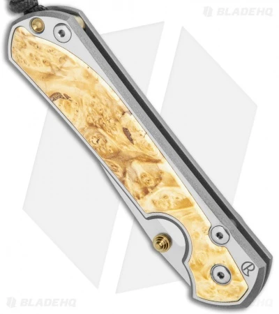 Chris Reeve Large Sebenza 31 Left Hand Frame Lock Knife Box Elder Burl (Satin) 5 Chris Reeve Large Sebenza 31 Left Hand Frame Lock Knife Box Elder Burl (Satin) - Image 3