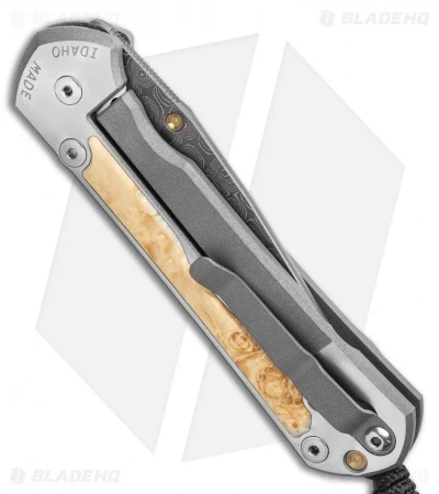 Chris Reeve Large Sebenza 31 Inlay Box Elder (3.6" Raindrop Damascus) 5 Chris Reeve Large Sebenza 31 Inlay Box Elder (3.6" Raindrop Damascus) - Image 3