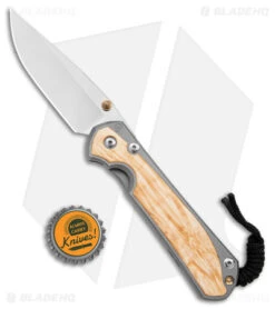 Chris Reeve Large Sebenza 31 Frame Lock Knife Box Elder Burl (3.625" SW) -Knives Store Chris Reeve Large Sebenza 31 FL Box Elder Burl SW BHQ 98964 jr bottlecap