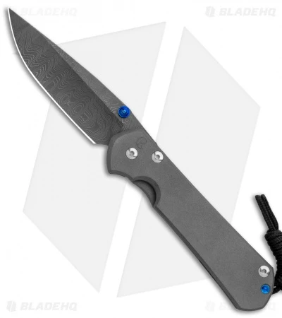 Chris Reeve Large Sebenza 31 Frame Lock Knife Titanium (3.625" Ladder Damascus) 3 Chris Reeve Large Sebenza 31 Frame Lock Knife Titanium (3.625" Ladder Damascus)