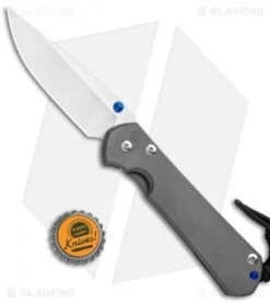 Chris Reeve Large Sebenza 31 Frame Lock Knife Titanium (3.6" Stonewash) -Knives Store Chris Reeve Large Sebenza 31 FL Ti SW L31 1000 BHQ 98929 jr bottlecap